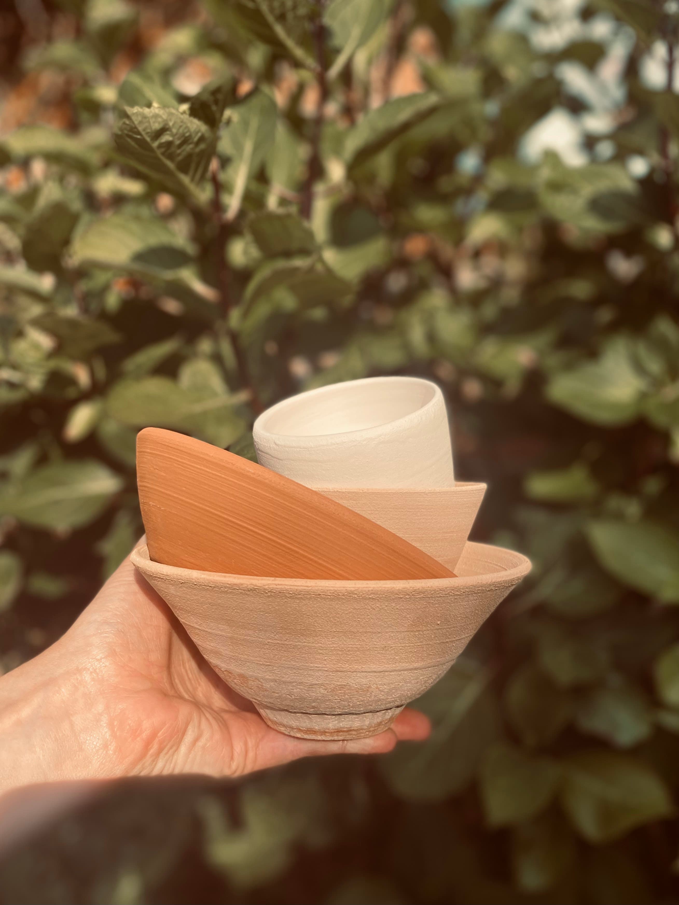 Handmade pottery bowls by Elena Murphy